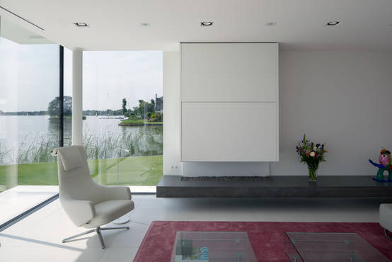 Homify Design openhaard woonkamer