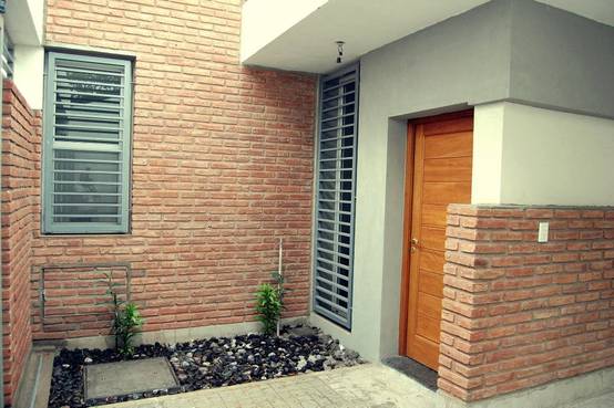 12 ideas con ladrillo para que la entrada de tu casa se vea bonita