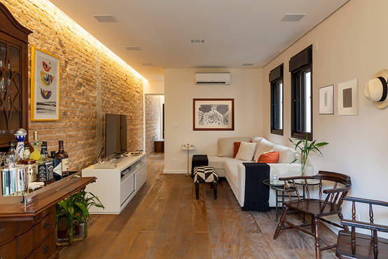 26 Ideias Para Quem Ama Paredes De Tijolinho Homify Adesivo para sala de jantar paisagem praia. paredes de tijolinho