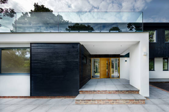 Una casa moderna en blanco y negro | homify