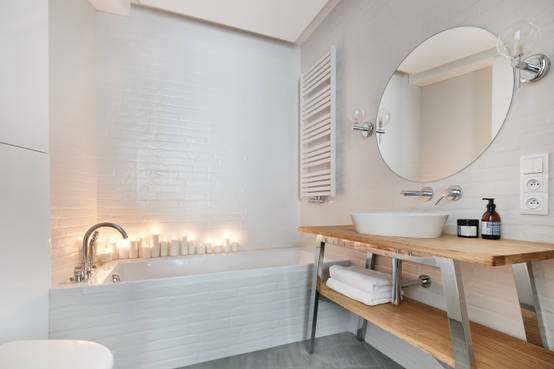 20 間小型現代美感浴室
