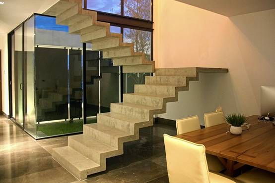 Fotos de pasillos vestibulos y escaleras de estilo industrial de narda davila arquitectura.jpg Creativo De Escalera Concreto