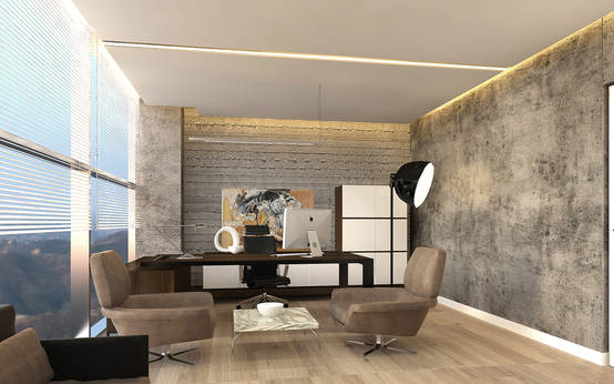 Modern Yasam Alanlarinda Brut Beton Etkisi Homify Homify