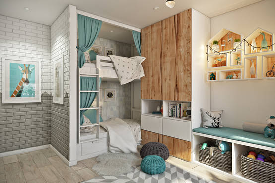 11 غرفة نوم أطفال موفرة للمساحة homify 11 غرفة نوم أطفال موفرة للمساحة homify