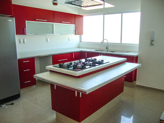 11 ideas de cocinas rojas para casas grandes y pequeñas