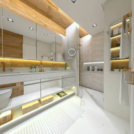Projeto de Banheiro em Brasília: Surpreenda-se com este Design Único ...