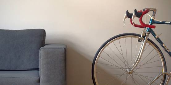 6 geniale Ideen, um ein Fahrrad in der Wohnung zu