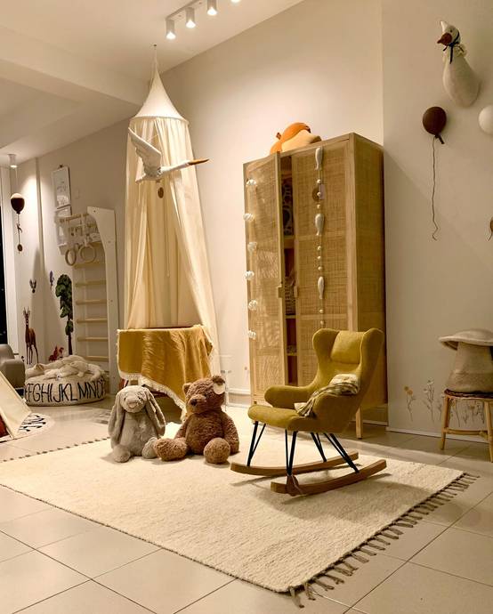 Inspiração de Quarto de Bebé em Amarelo Mostarda e Tons Neutros | homify