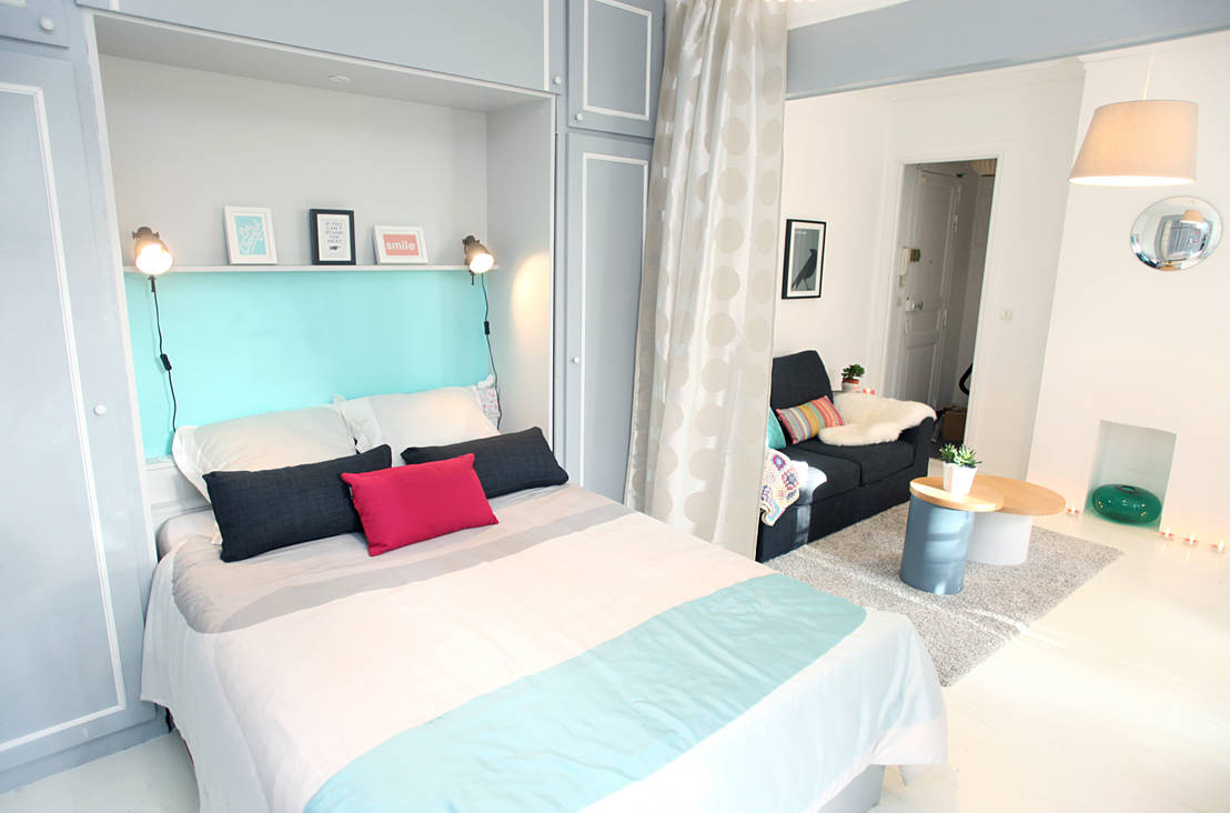 Kleine wohnung einrichten ideen: schlafzimmer kleine räume wohnung ...