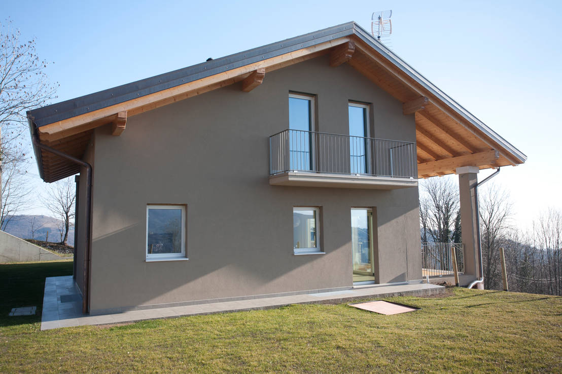 Progetti esterni ville moderne: esempio di progetto villa con ... Ville moderne