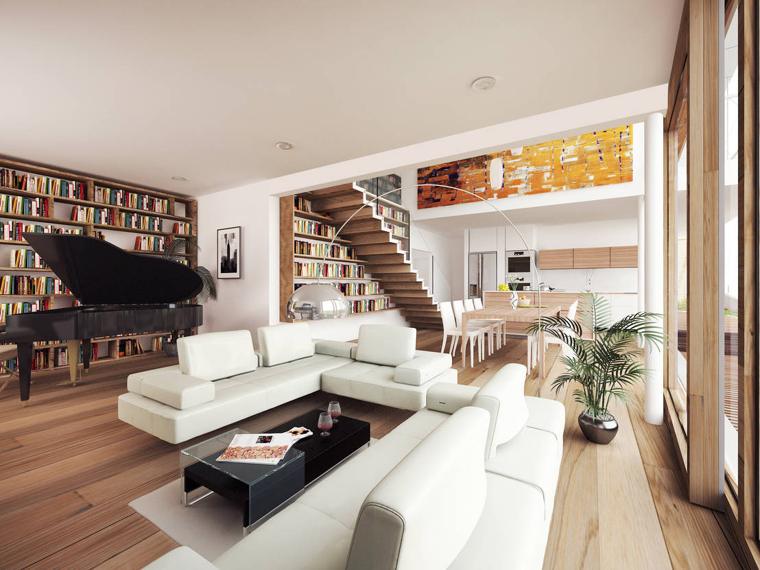 7 salas blancas que querrás tener, pero no limpiar