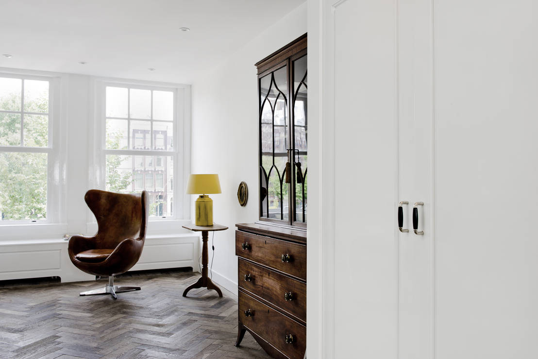 Lederen vintage fauteuils