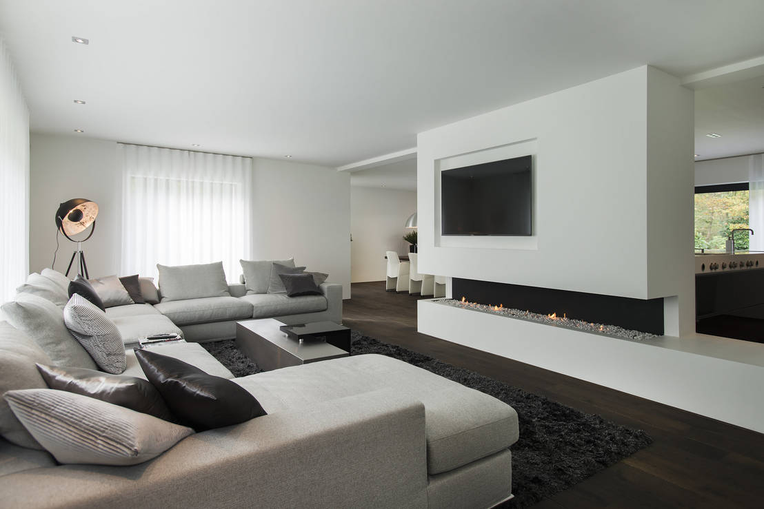 Leven in een luxe woonkamer