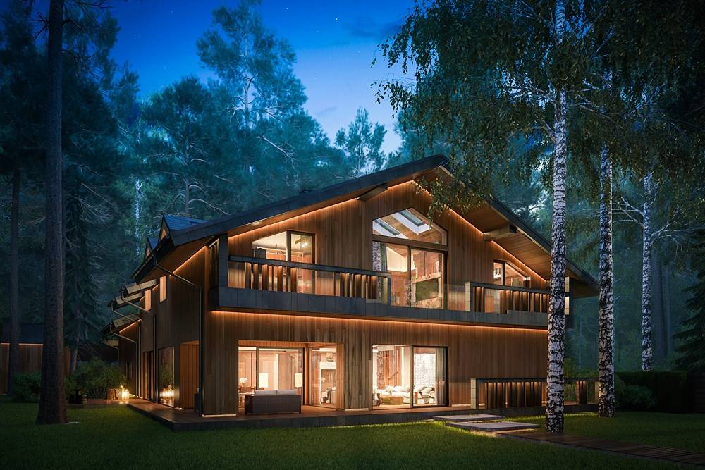 Luxuriöses Wohnhaus im Wald