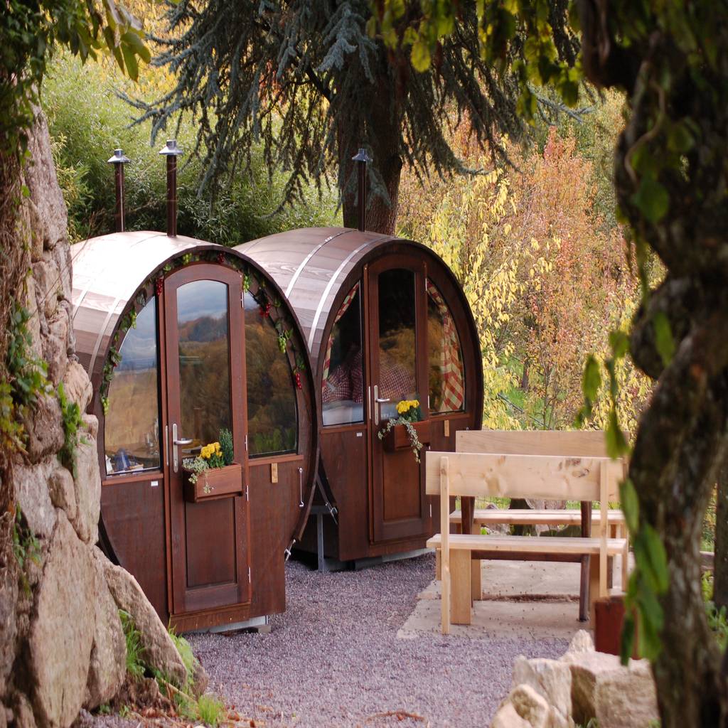 Hotel in stile di schlafen im weinfass, | homify