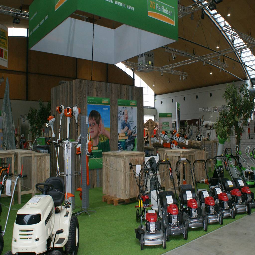 Messestand Zg Raiffeisen Inventa Karlsruhe Rustikales Messe