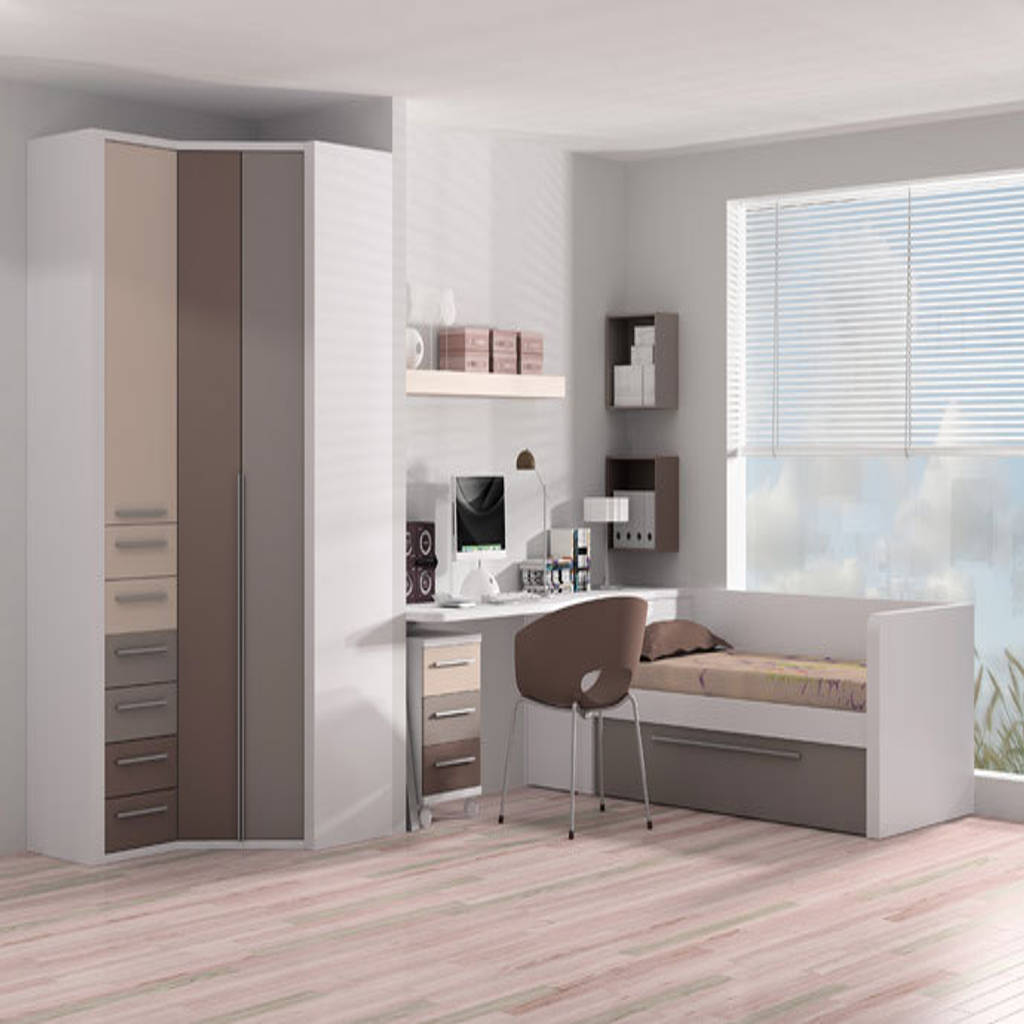 Cama nido con somier extraíble y frisos cuartos infantiles de estilo