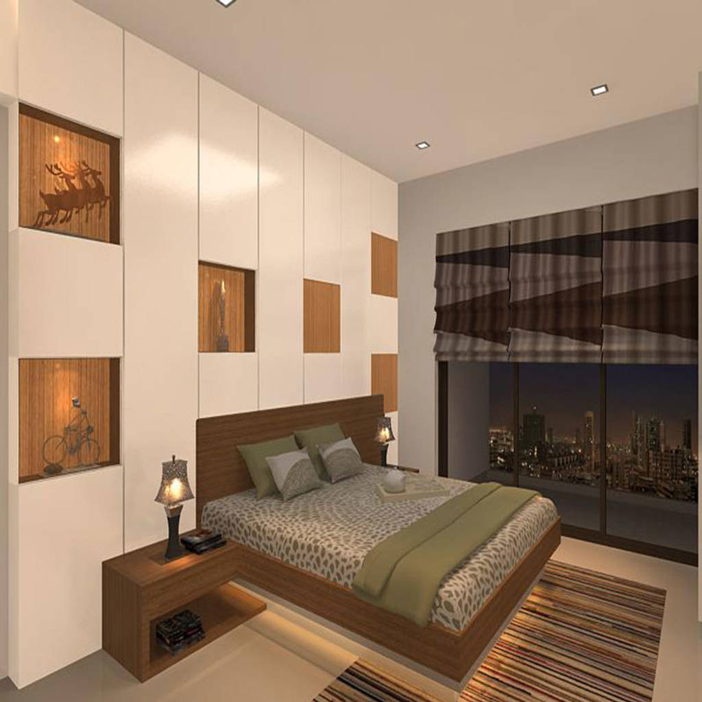 S k designs—contemporary residence in andheri modern style bedroom by s ...