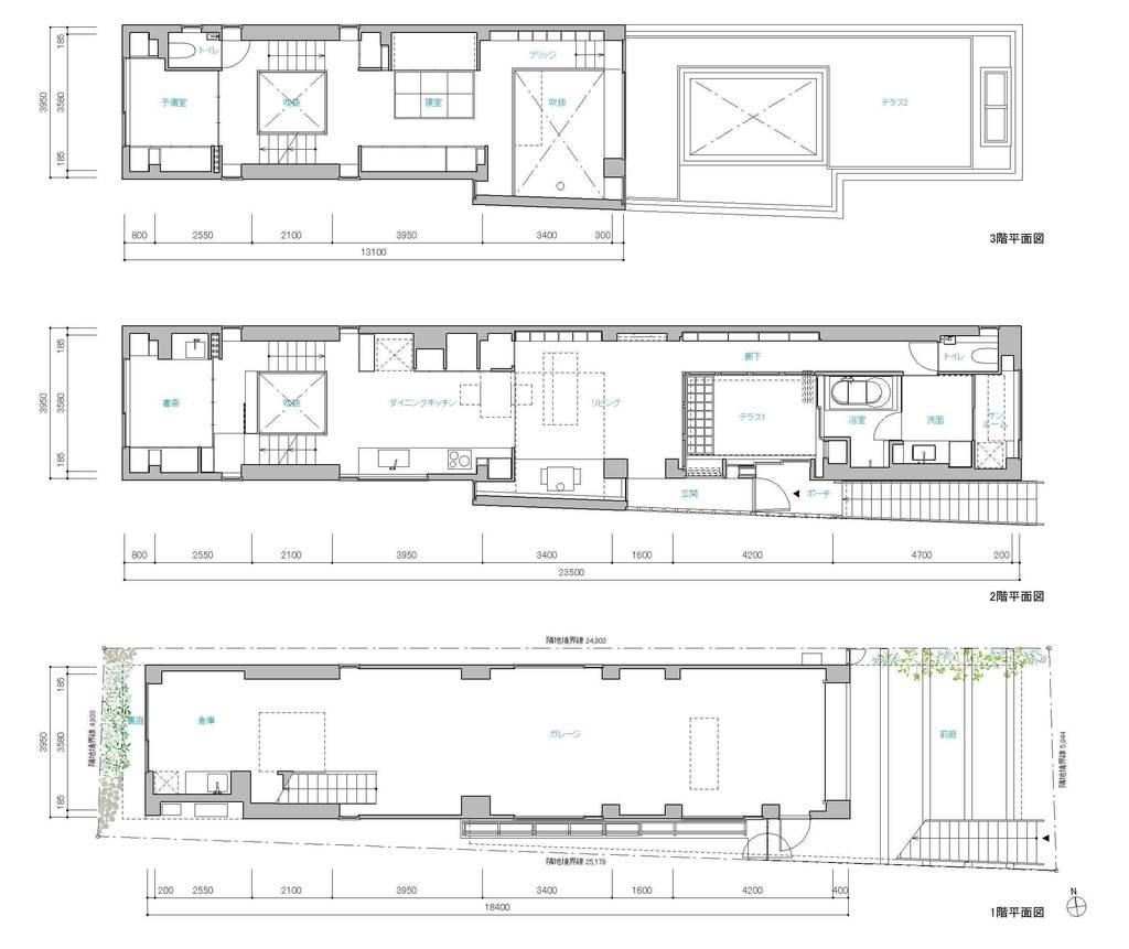 The partition of light, and diagonal sights, 諸江一紀建築設計事務所 | homify