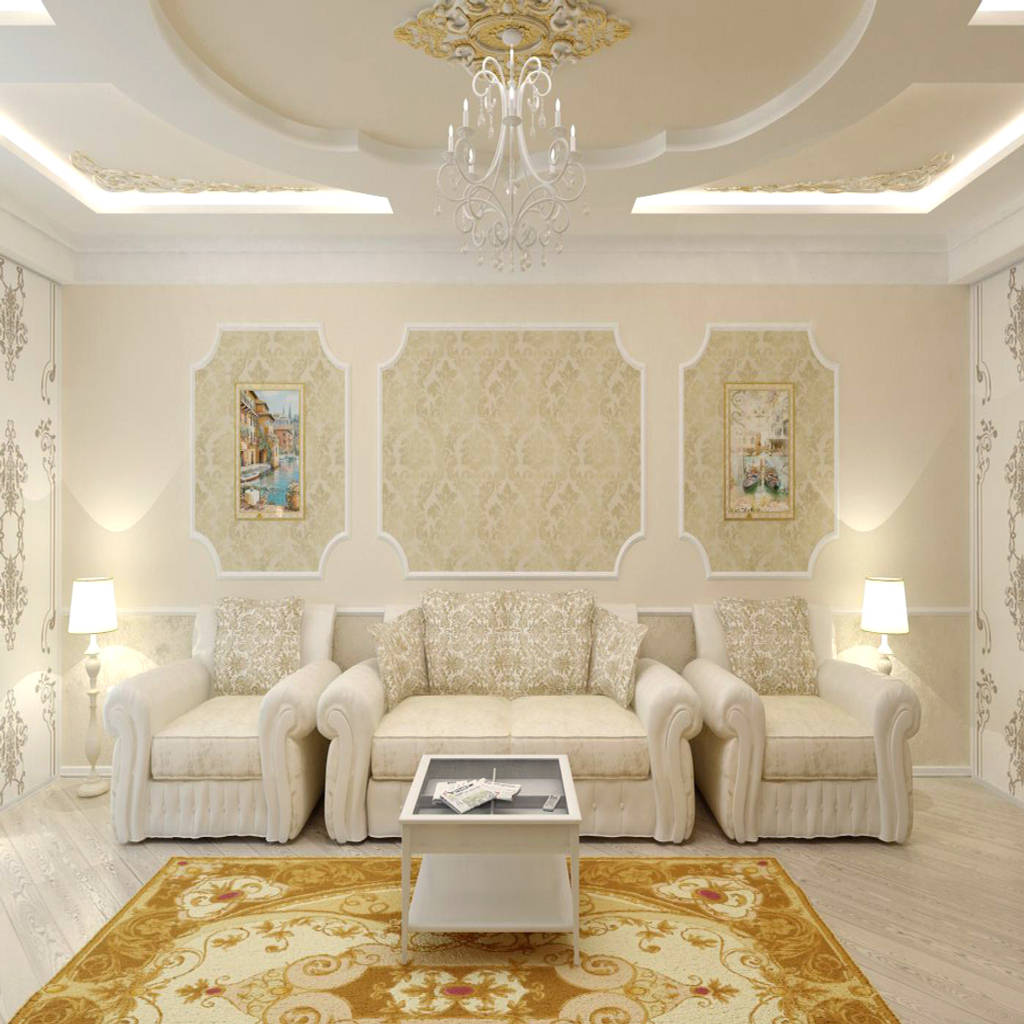 Salas de estilo por цунёв_дизайн. студия интерьерных решений., clásico