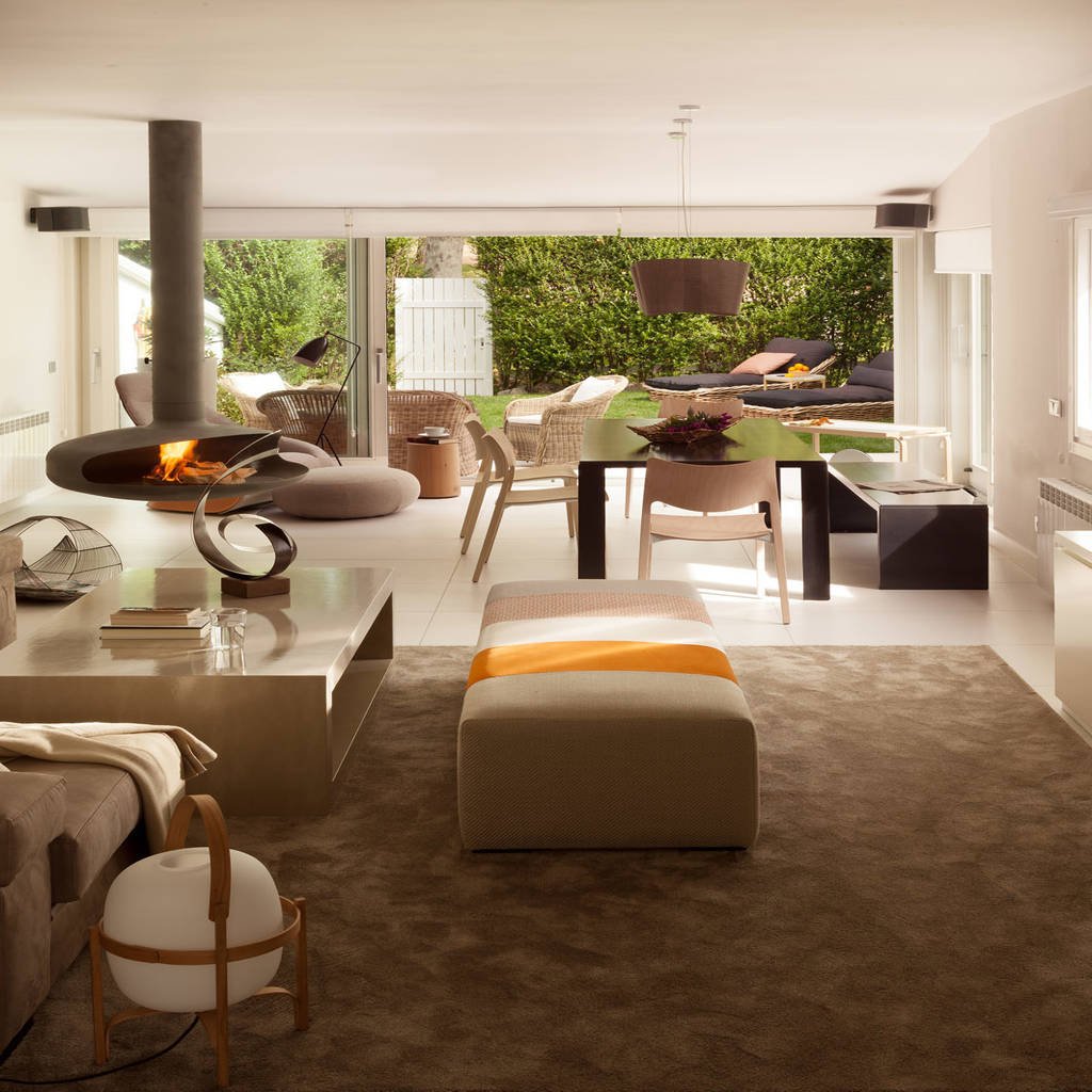 Salón y comedor ester sanchez lastra salones modernos | homify