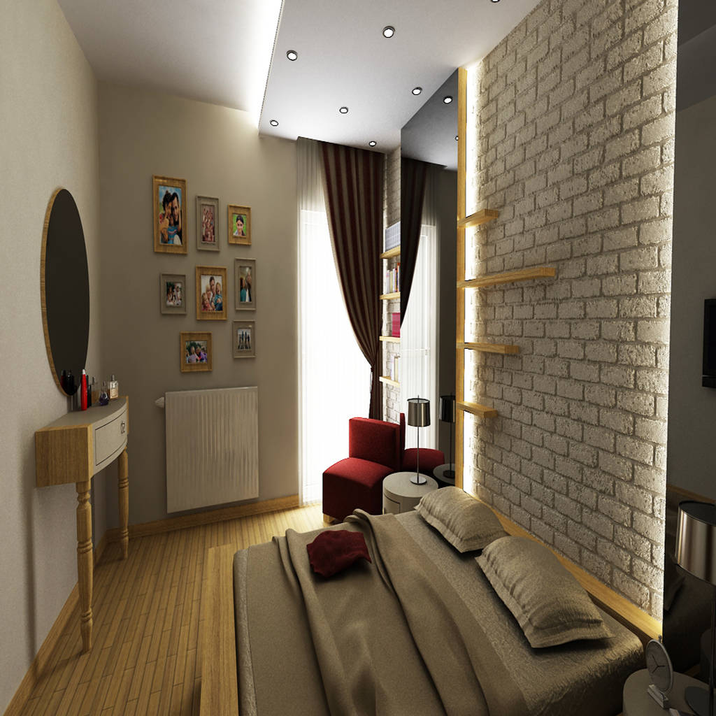 E E Evi Modern Yatak Odasi Niyazi Ozcakar I C Mimarlik Modern Homify