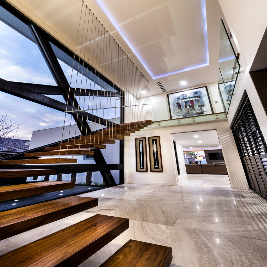 Menora residence 모던스타일 복도, 현관 & 계단 by moda interiors 모던 | 호미파이 & homify