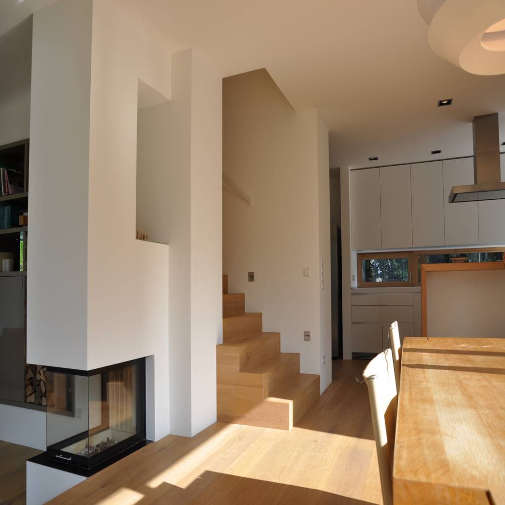 Esszimmer küche mit kamin moderne esszimmer von neugebauer architekten