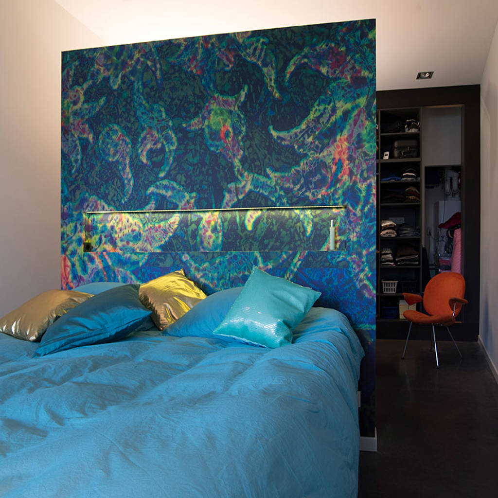 Inside outside bathroom wall piece, eindhoven homify