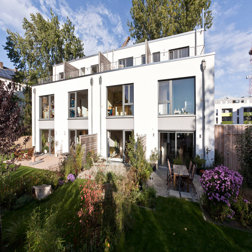 Südwest seite mit privaten gärten und dachterrassen homify