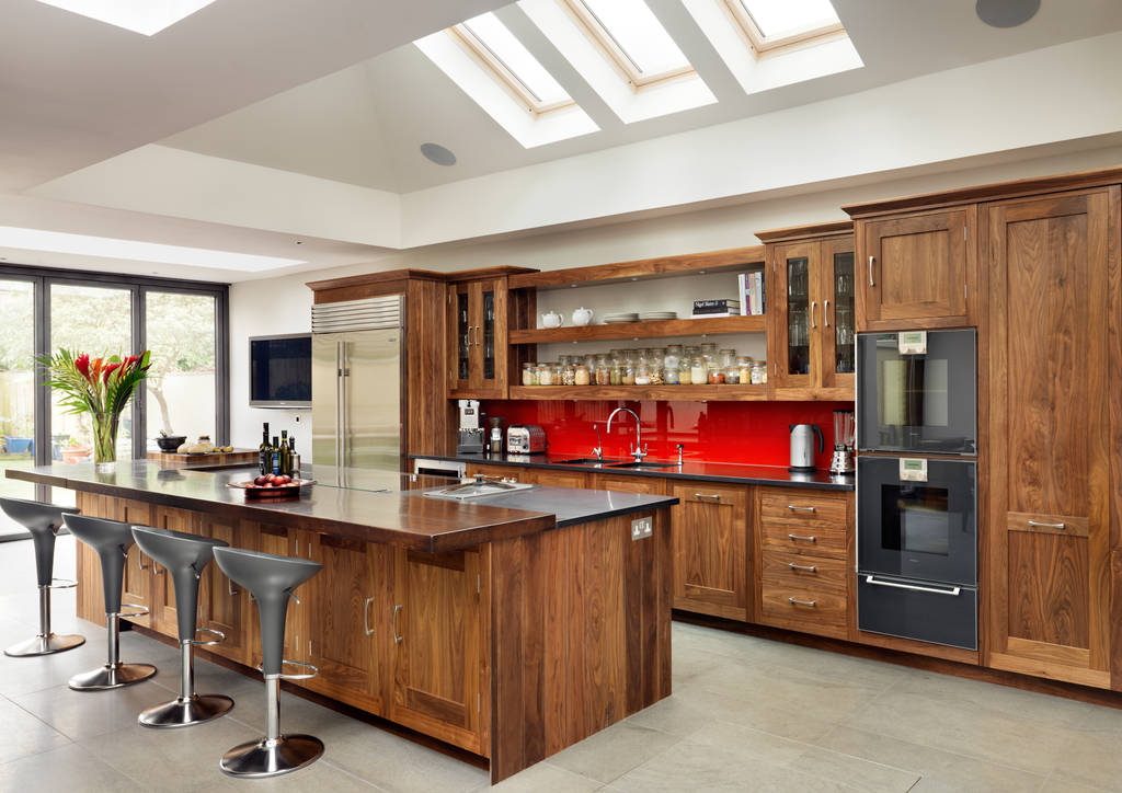 Walnut shaker kitchen by harvey jones kitchens harvey jones kitchens