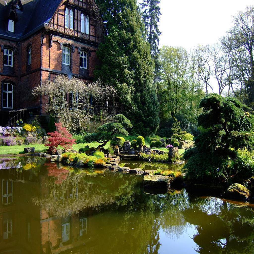 Gartengestaltung unter anwendung der japanischen