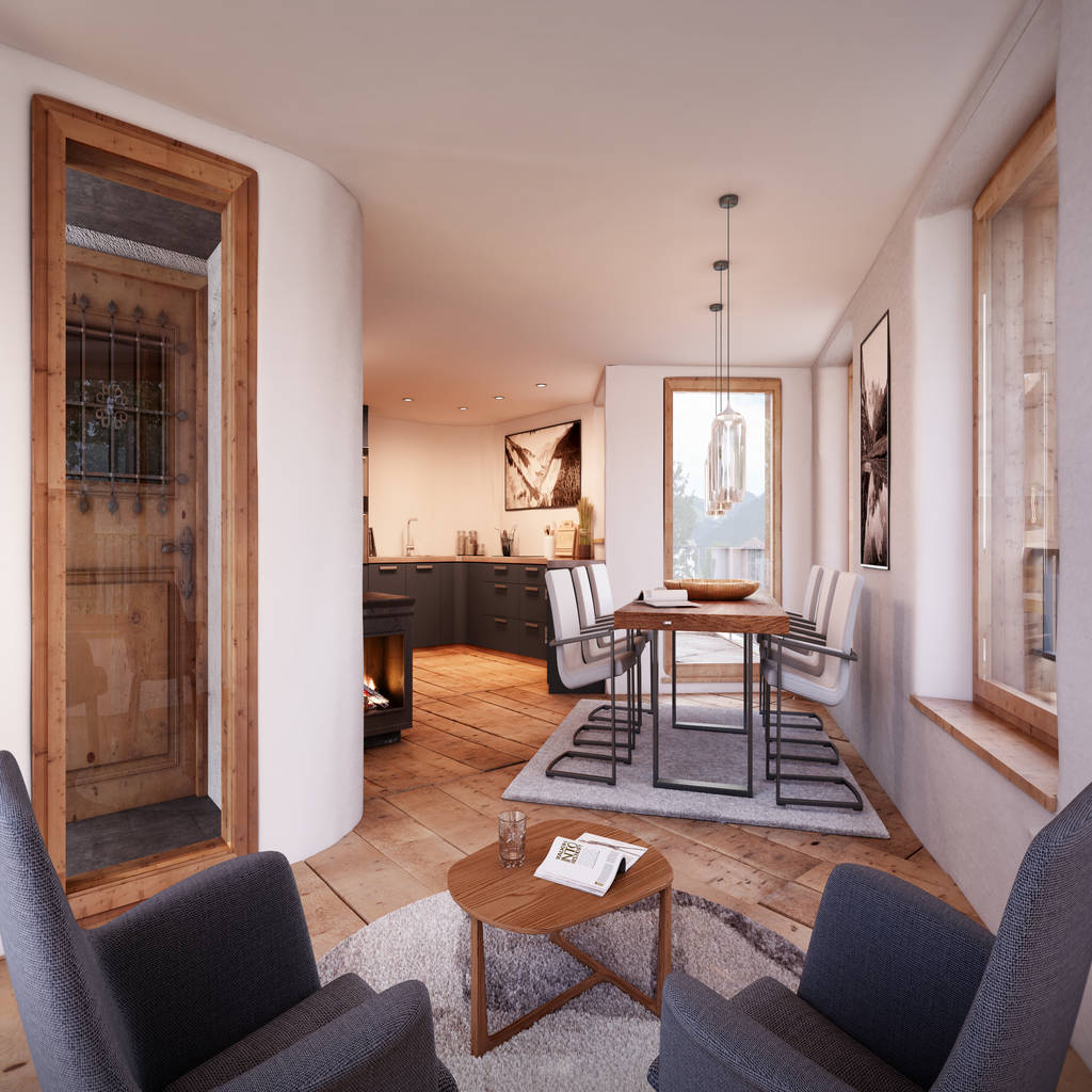 Wohnen – essen – küche / wohnung 1.og von mann architektur gmbh