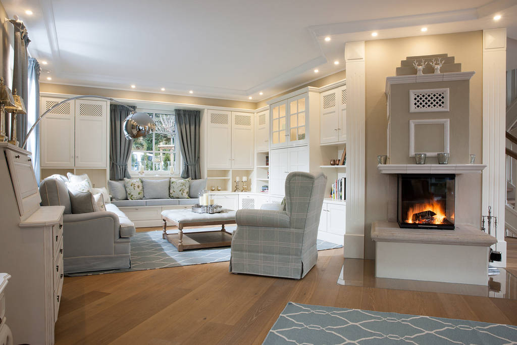 Klassisches Landhaus Mit Stil Und Charme Wohnzimmer Im Landhausstil Von Beinder Schreinerei Wohndesign Gmbh Landhaus Homify