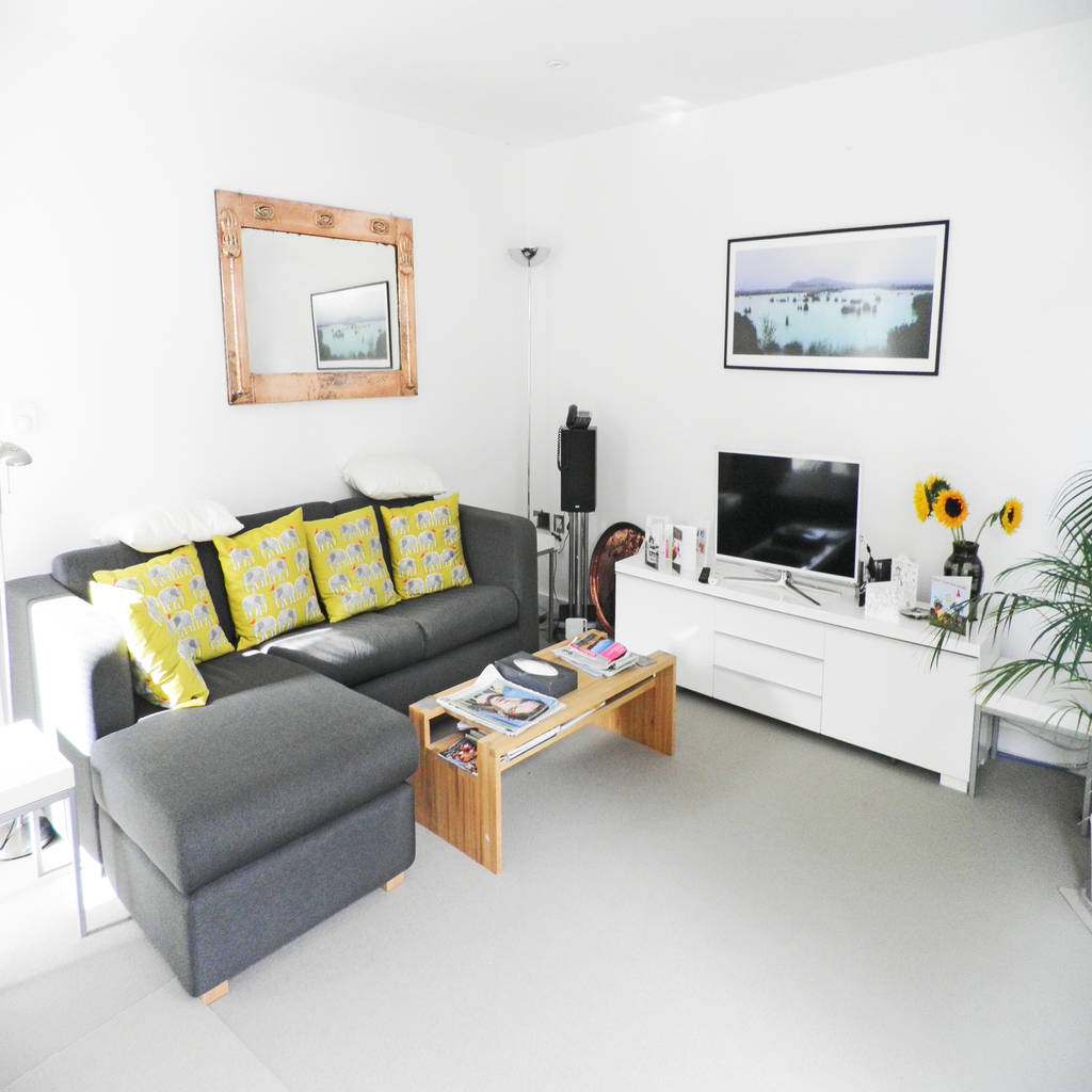 Midsummer house salas de estar modernas por hinton cook architects