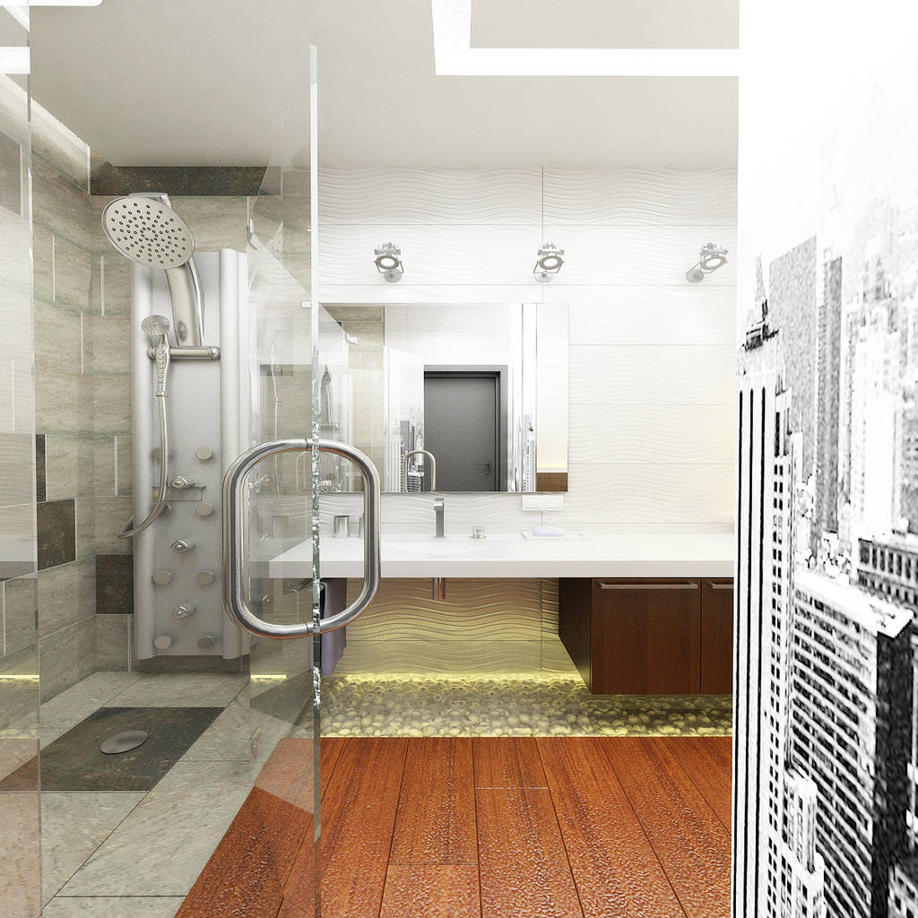 Baños industriales de дизайн студия александра скирды версальпроект