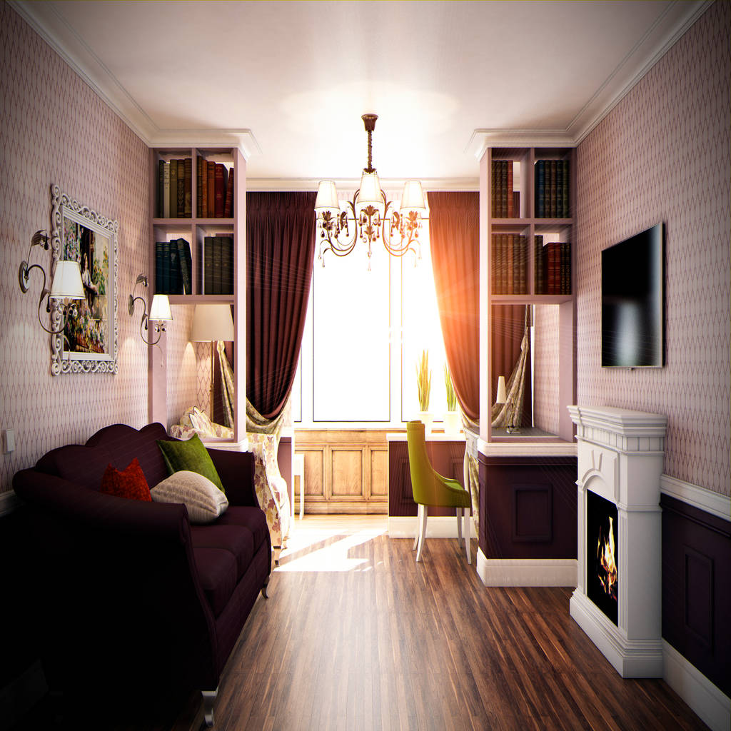 дизайн комнаты в двухкомнатной квартире фото