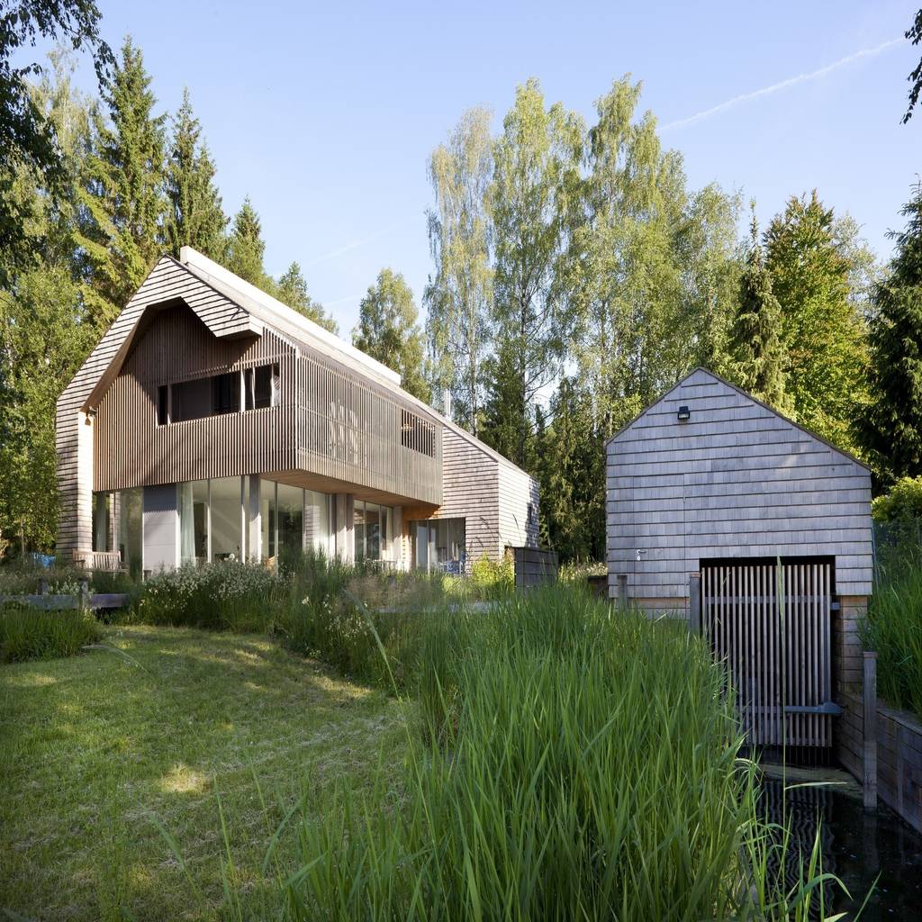 Seeansicht Mit Bootshaus Skandinavische Hauser Von Architekt Stephan Maria Lang Skandinavisch Homify