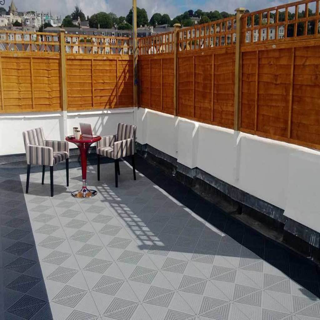 Roof terrace flooring ecotile flooring scandinavian style balcony