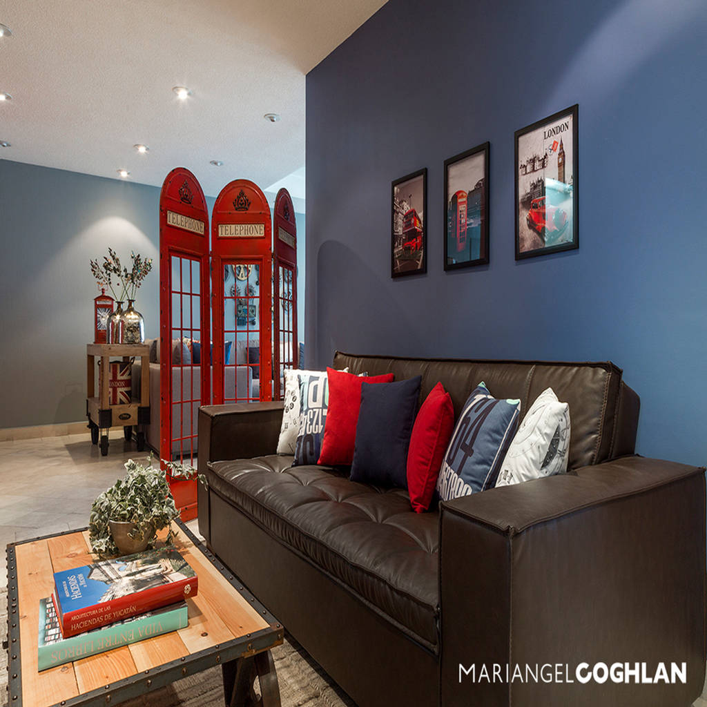 Estar familiar salas multimedia modernas de mariangel coghlan moderno