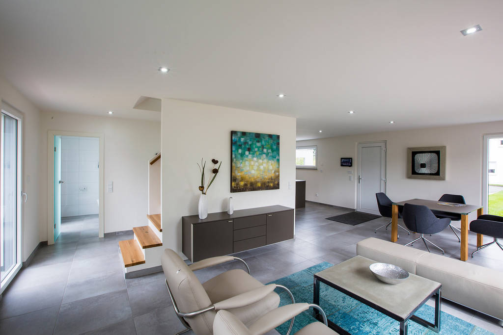 Icon Wohnbeispiel Moderne Wohnzimmer Von Dennert Massivhaus Gmbh