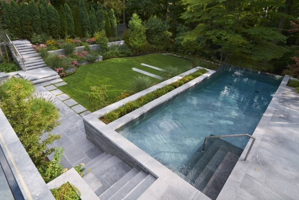 Garten gestaltung: pool von ecologic city garden - paul ...