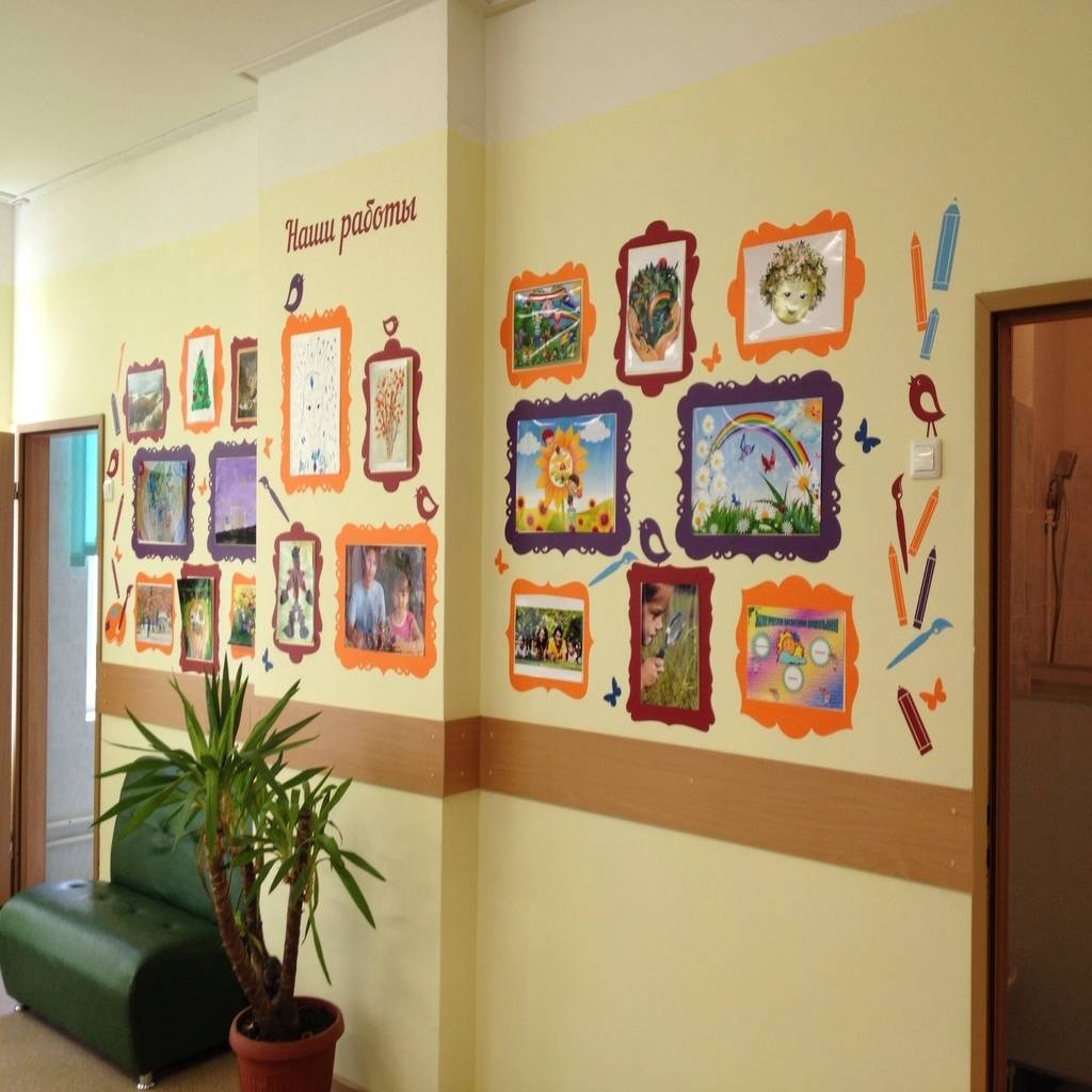 Декор стен в классе начальной школы
