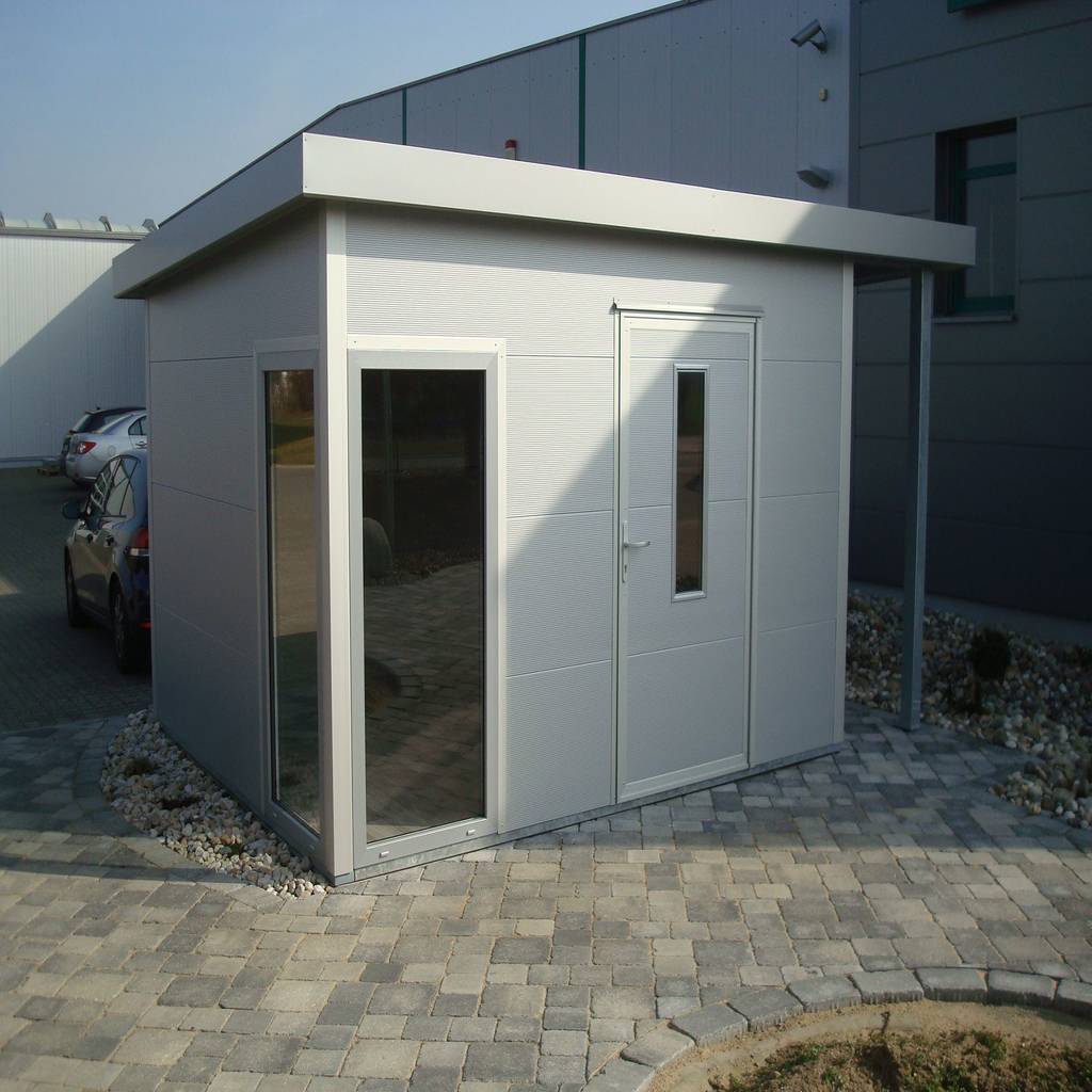 Gartenhaus im edlen Design 3,50 m x 3,00 m mit Pult- und Schleppdach ... Gartenhaus im edlen Design 3,50 m x 3,00 m mit Pult- und Schleppdach ...