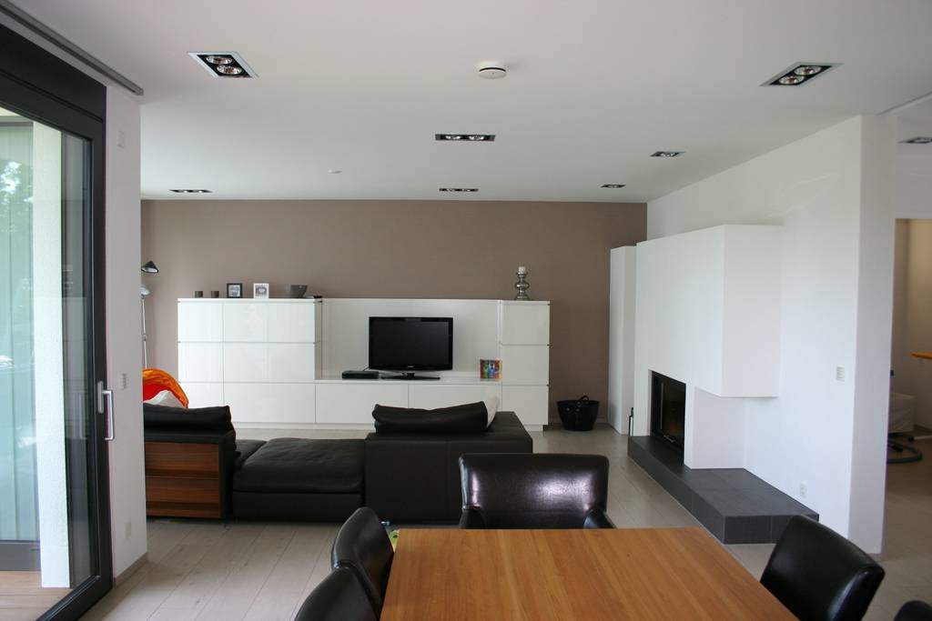 Neubau Eines Einfamilienhaus Moderne Wohnzimmer Von Ingenieurburo