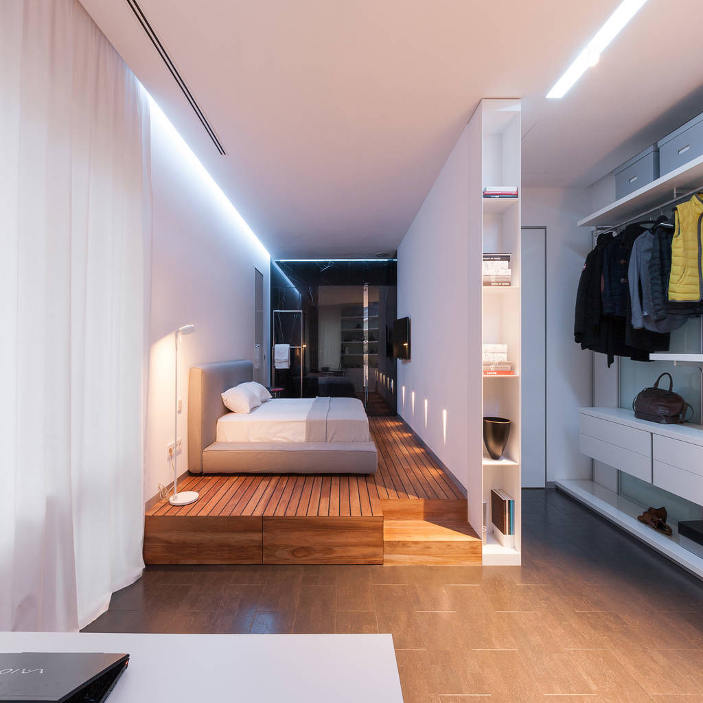 Apartment v21 minimalist yatak odası valentirov&amp;partners minimalist