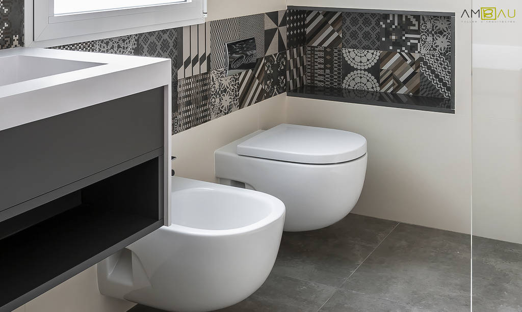 Detalle baño baños minimalistas de ambau gestion y proyectos