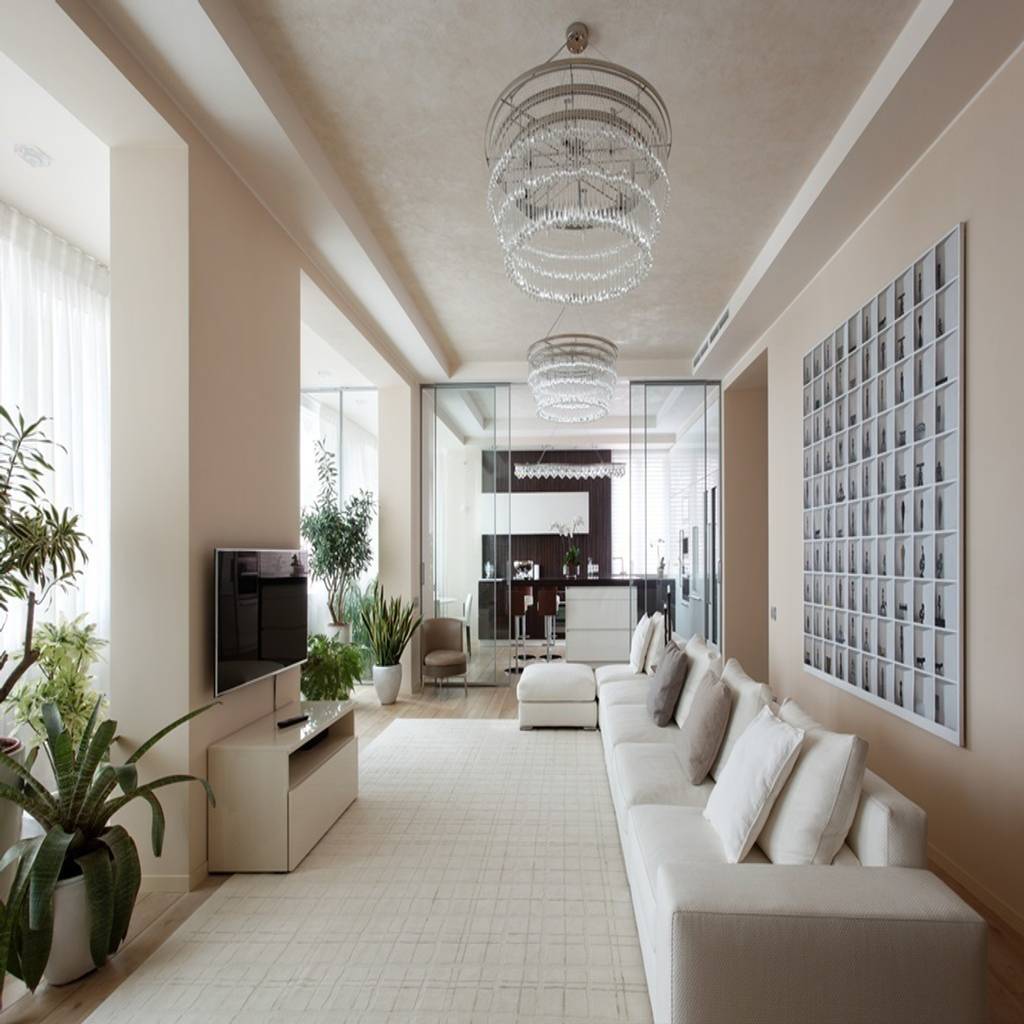 Salones de estilo minimalista de архитектурное бюро андрея карцева и ... - Fotos De Salones De Estilo Minimalista De