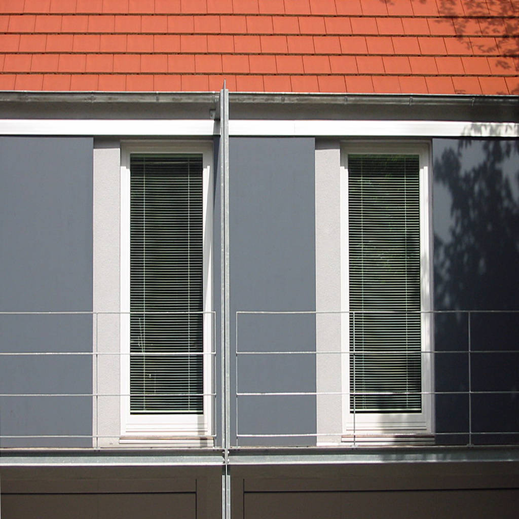 Fassadendetail der ostfassade moderne häuser von matthias bruder