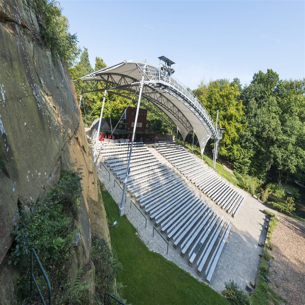 Textile überdachung/membrandach freilichtbühne bad bentheim lindschulte ingenieure + architekten Textile überdachung/membrandach freilichtbühne bad bentheim lindschulte ingenieure + architekten